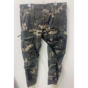 Jordan Craig Legacy Edition Ross Stacked Cargo Pants Mens Camo Straps Parachute